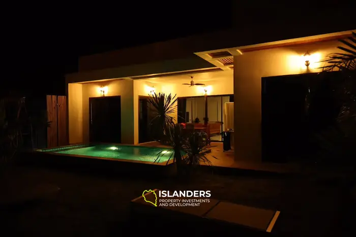 Private 3-BDR pool villa at walking distance to the beach