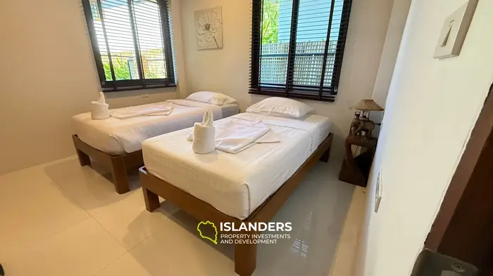 Private 3-BDR pool villa at walking distance to the beach