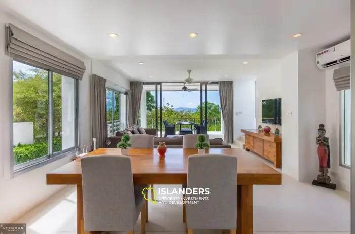 3-bdrm pool villa with panoramic sea view from the top floor (Choeng Mon)