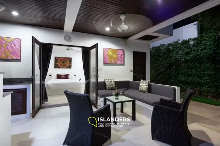 3-bdrm pool villa with panoramic sea view from the top floor (Choeng Mon)