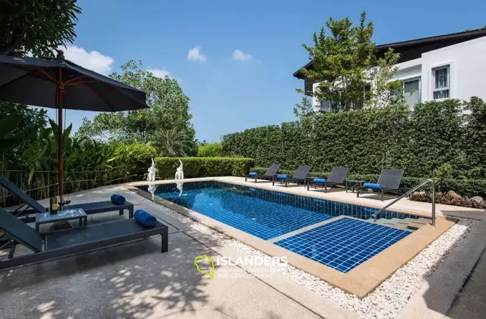 3-bdrm pool villa with panoramic sea view from the top floor (Choeng Mon)