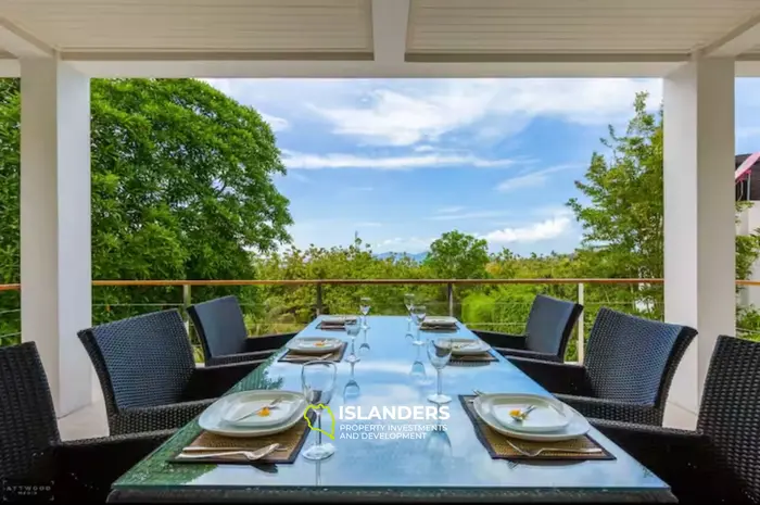 3-bdrm pool villa with panoramic sea view from the top floor (Choeng Mon)