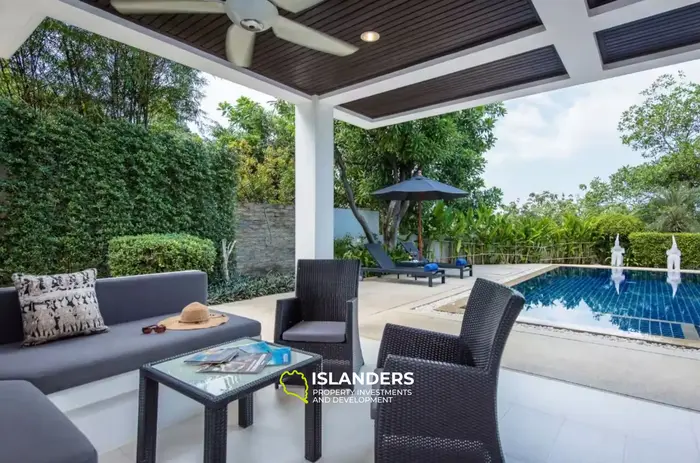 3-bdrm pool villa with panoramic sea view from the top floor (Choeng Mon)