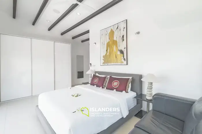 3-bdrm pool villa with panoramic sea view from the top floor (Choeng Mon)