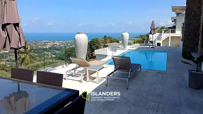 New mountain villa with pool and sea view (Bophut)