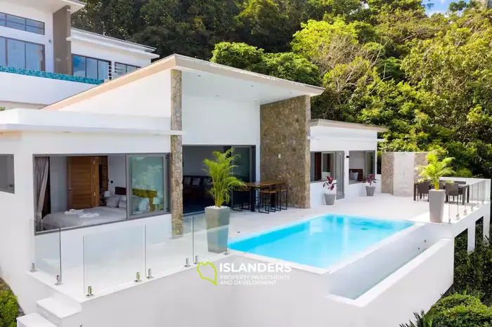 New mountain villa with pool and sea view (Bophut)