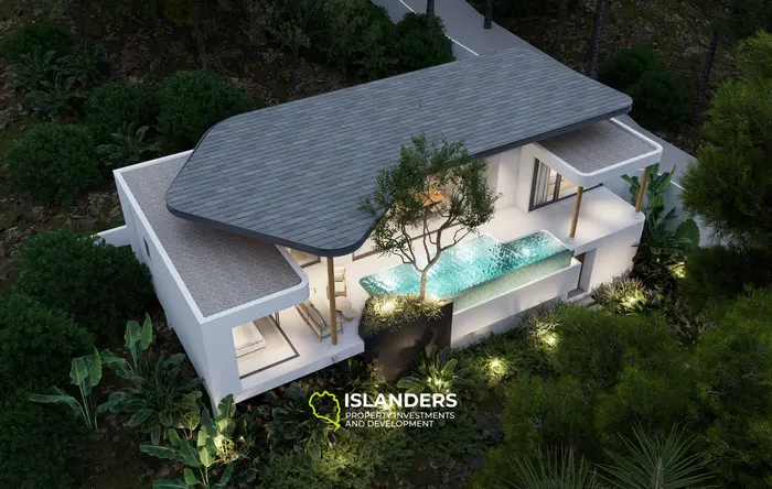 Comfortable 3-bdrm pool villa with sea and nature views (Plai Laem)