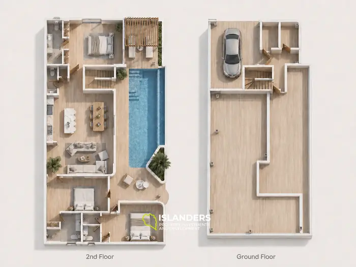 Comfortable 3-bdrm pool villa with sea and nature views (Plai Laem)