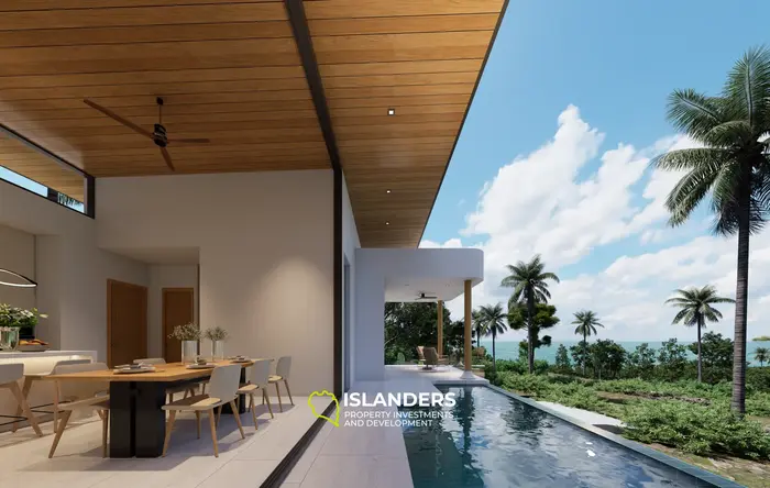 Comfortable 3-bdrm pool villa with sea and nature views (Plai Laem)