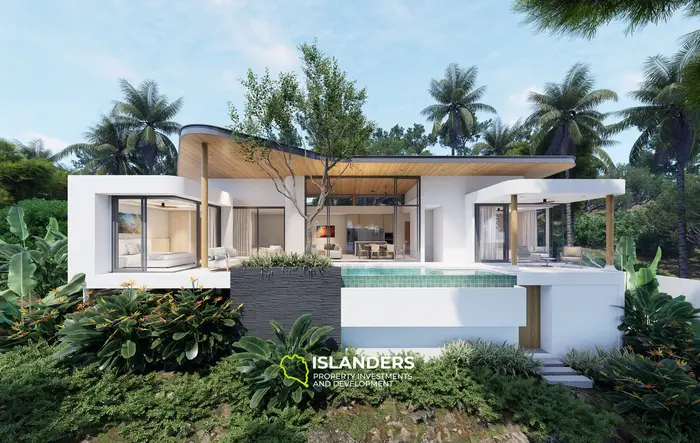 Comfortable 3-bdrm pool villa with sea and nature views (Plai Laem)