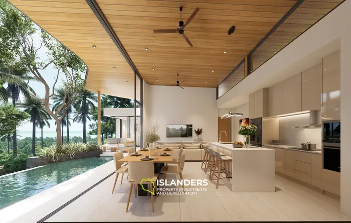 Comfortable 3-bdrm pool villa with sea and nature views (Plai Laem)