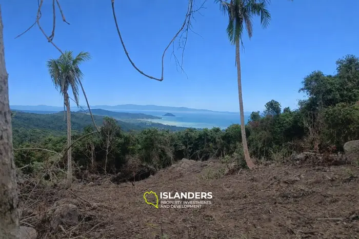 Amazing double sea view land – 2,400 m2