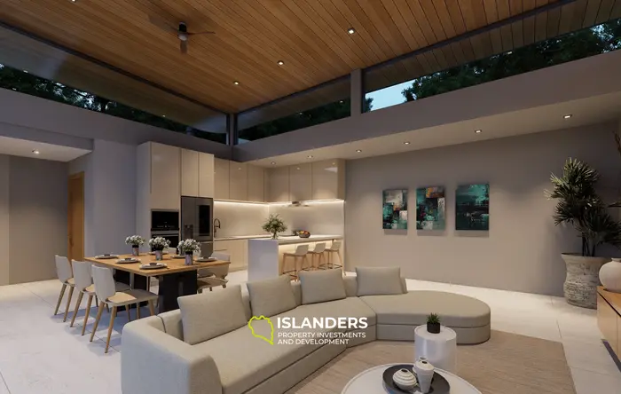 Three-bdrm pool villa with see view, large windows and a sitting area (Plai Laem)