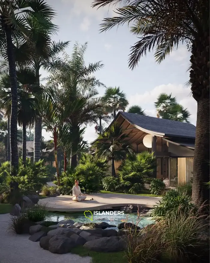 Two-bdrm villa in a complex with a swimming pool, playground and restaurant (Maenam)