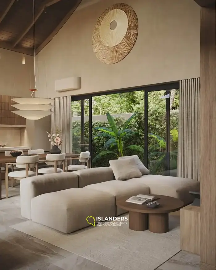 Two-bdrm villa in a complex with a swimming pool, playground and restaurant (Maenam)
