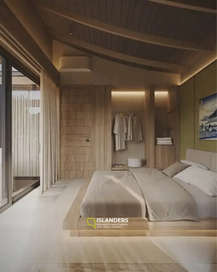 Two-bdrm villa in a complex with a swimming pool, playground and restaurant (Maenam)