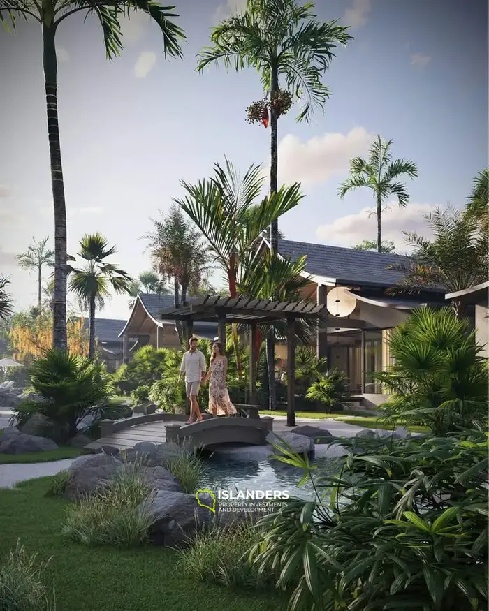 Two-bdrm villa in a complex with a swimming pool, playground and restaurant (Maenam)