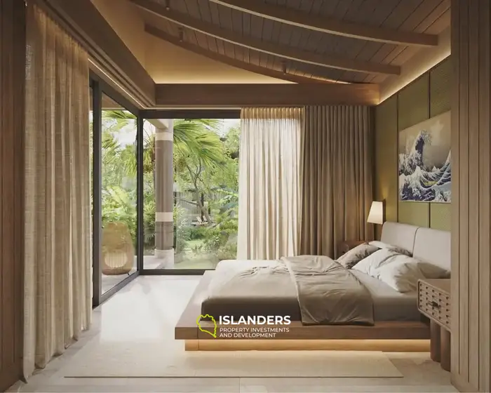 Two-bdrm villa in a complex with a swimming pool, playground and restaurant (Maenam)