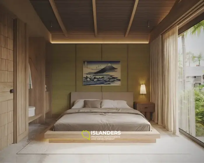 Two-bdrm villa in a complex with a swimming pool, playground and restaurant (Maenam)
