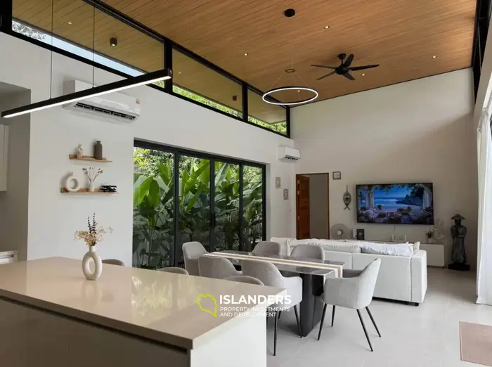 Comfortable 3-bdrm pool villa with mountain views (Lamai)