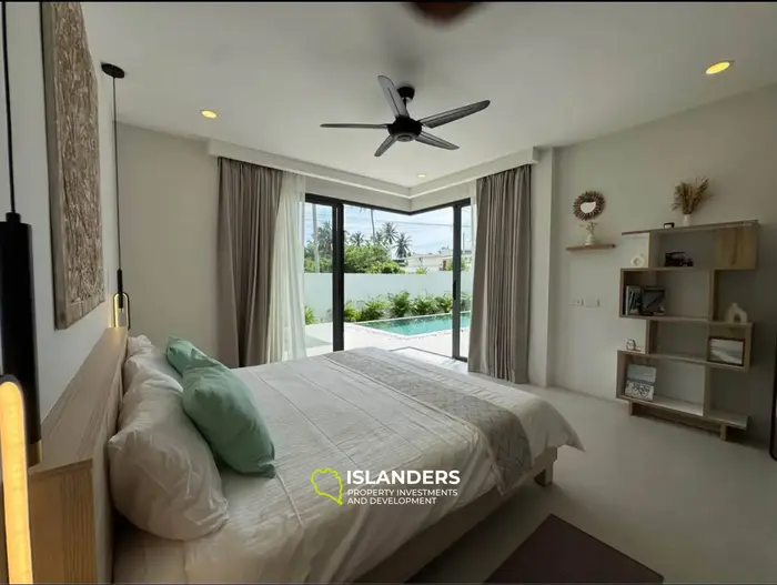 Comfortable 3-bdrm pool villa with mountain views (Lamai)