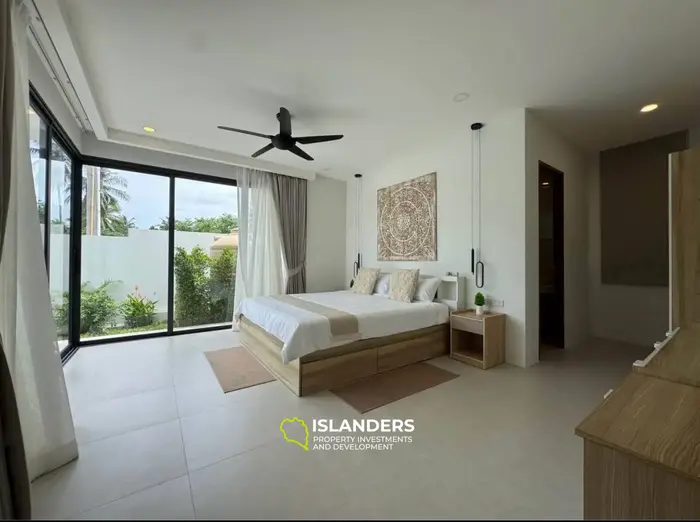Comfortable 3-bdrm pool villa with mountain views (Lamai)