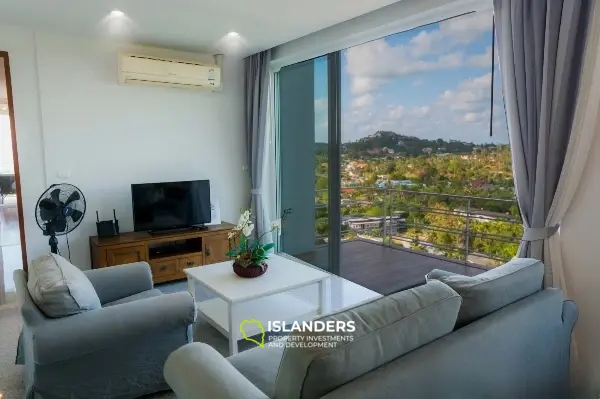 Two-bdrm apartment with a view in a complex with all amenities (Bophut) (Freehold Foreign quota)