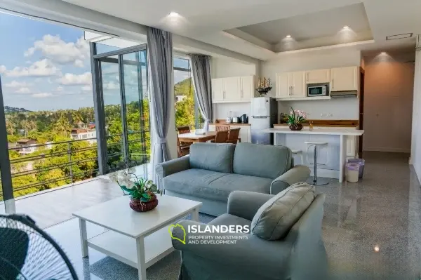 Two-bdrm apartment with a view in a complex with all amenities (Bophut) (Freehold Foreign quota)