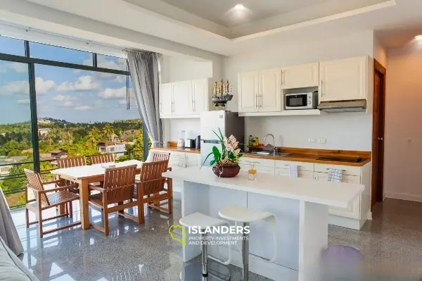 Two-bdrm apartment with a view in a complex with all amenities (Bophut) (Freehold Foreign quota)