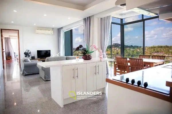 Two-bdrm apartment with a view in a complex with all amenities (Bophut) (Freehold Foreign quota)