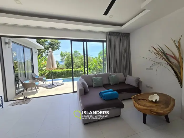 Two-bdrm pool villa with mountain view (Bophut)