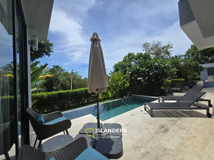 Two-bdrm pool villa with mountain view (Bophut)