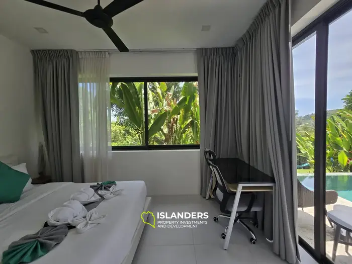 Two-bdrm pool villa with mountain view (Bophut)