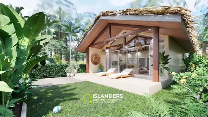 2-bdrm villa with private plot (Maenam)