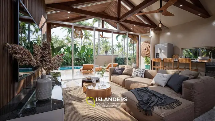2-bdrm villa with private plot (Maenam)