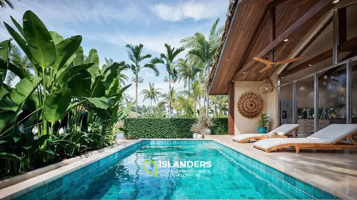 2-bdrm villa with private plot (Maenam)
