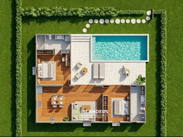 Modern 2-Bedroom Pool Villa Investment