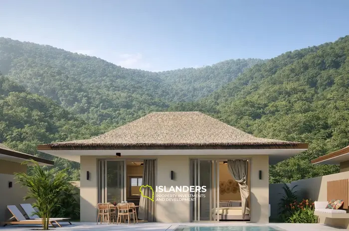 Modern 1-bdrm pool villa 250 meters from the beach (Lamai)