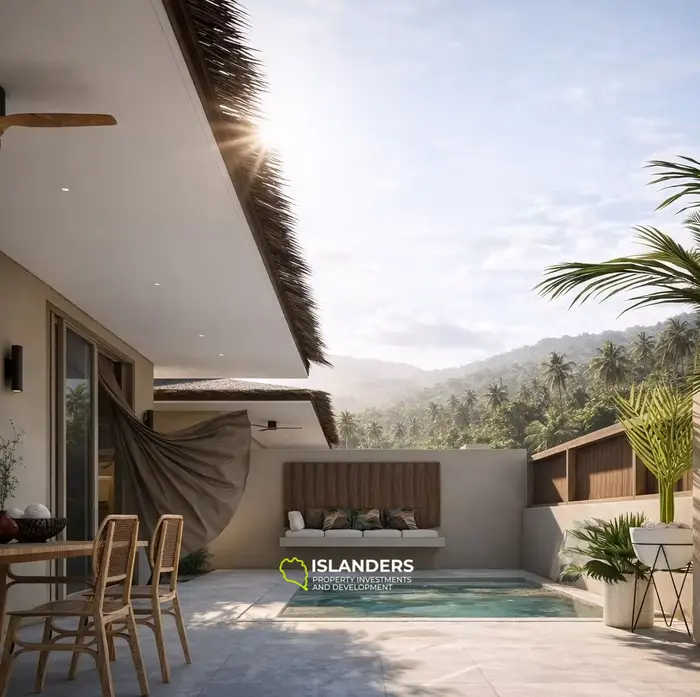 Modern 1-bdrm pool villa 250 meters from the beach (Lamai)