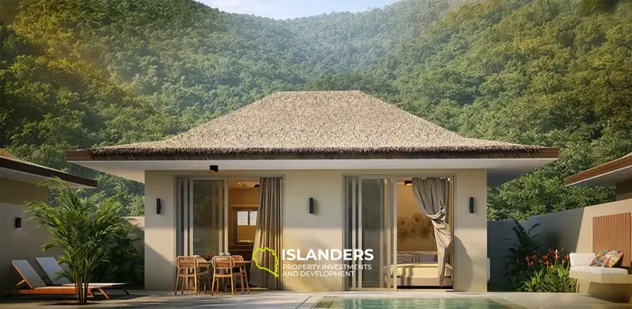 Modern 1-bdrm pool villa 250 meters from the beach (Lamai)