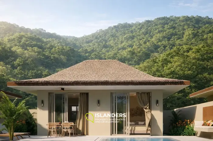 Modern 1-bdrm pool villa 250 meters from the beach (Lamai)