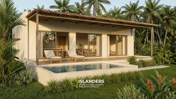 One-story 2-bdrm pool villa with mountain and jungle views (Na Muang)