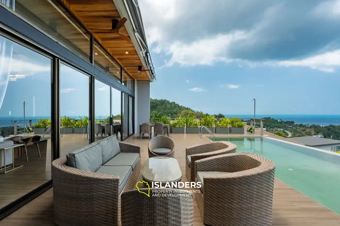 Luxury 2BD Villa with Stunning Sea Views in Koh Phangan (C1)