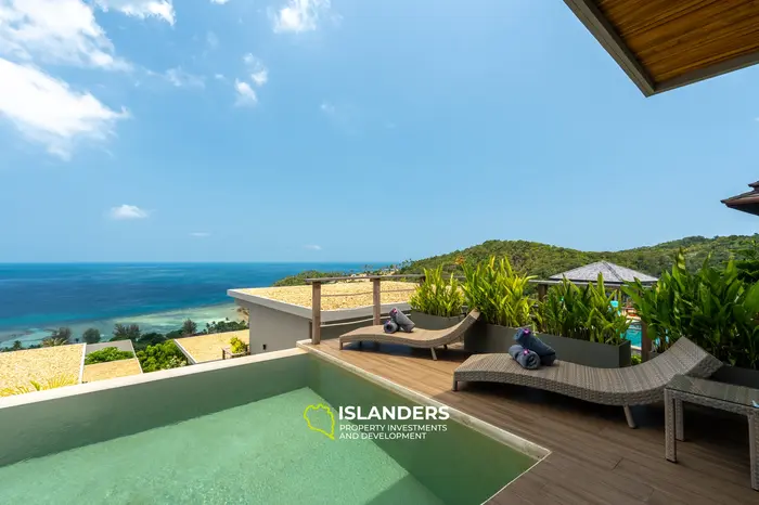 Luxury 2BD Villa with Stunning Sea Views in Koh Phangan (C1)