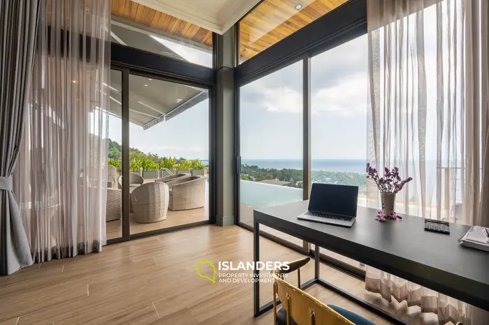 Luxury 2BD Villa with Stunning Sea Views in Koh Phangan (C1)