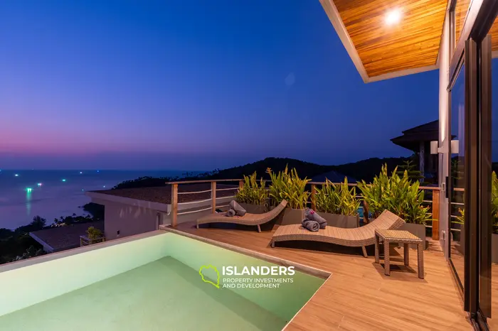 Luxury 2BD Villa with Stunning Sea Views in Koh Phangan (C1)
