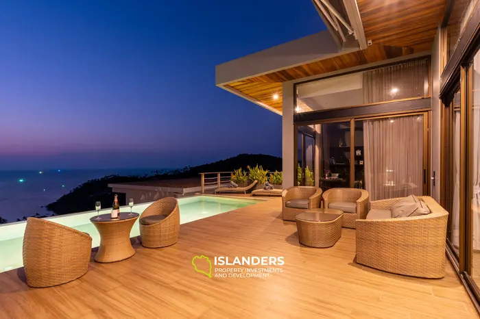 Luxury 2BD Villa with Stunning Sea Views in Koh Phangan (C1)