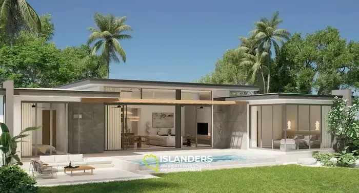 4-bdrm villa with saltwater pool and garden view (Bophut)