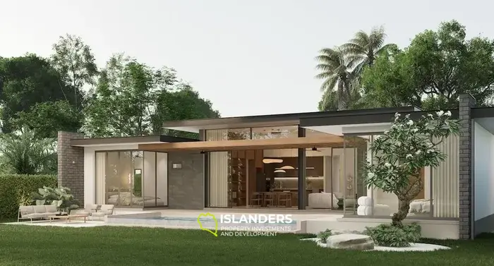 4-bdrm villa with saltwater pool and garden view (Bophut)