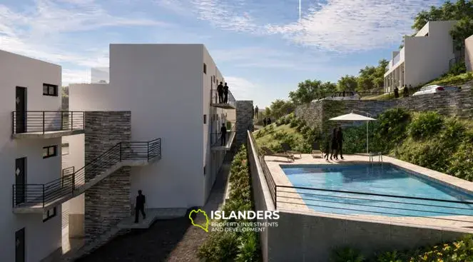 2-bdrm apartment with a pool, 5 minutes from the beach (Na Mueang)